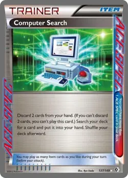 Pokemon Computer Search LP 1st Edition Normal Boundaries Crossed - Image 1