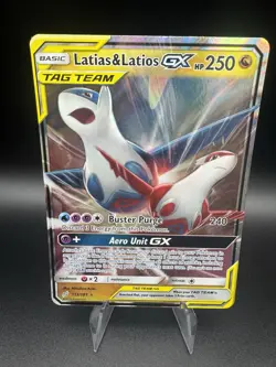 Latias & Latios GX 113/181 Pokemon Team Up Sun & Moon Ultra Rare - Image 1