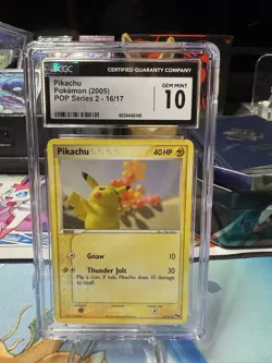 CGC 10 Pokemon TCG: Pikachu 16/17 POP Series 2 (2005) - Image 1