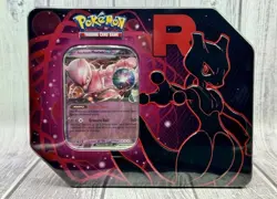 Pokemon Team Rocket MewTwo Tin Destined Rivals Factory Sealed - Image 1