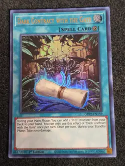 Yugioh! Dark Contract with the Gate - GFP2-EN159 - Ultra Rare - 1st Edition NM - Image 1