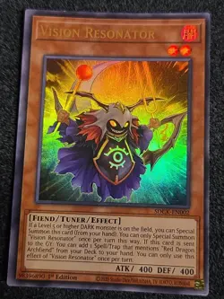 Yugioh Vision Resonator SDCK-EN002 Ultra Rare 1st Ed NM - Image 1