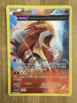 Entei - 15/98 - Pokemon Ancient Origins XY Reverse Holo Rare Card MP/HP - Image 1
