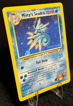 Misty's Seadra (Prerelease) 009/132 Wotc Promo Holo - Pokemon Card LP/MP - Image 2