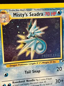 Misty's Seadra (Prerelease) 009/132 Wotc Promo Holo - Pokemon Card LP/MP - Image 3