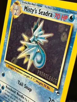 Misty's Seadra (Prerelease) 009/132 Wotc Promo Holo - Pokemon Card LP/MP - Image 5