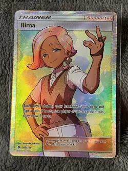 Pokemon Card Llima Full Art Trainer Ultra Rare 146/149 Sun And Moon Mint / NM - Image 1