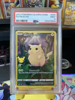 Pokemon TCG Pikachu Celebrations Ultra Rare Card 005/025 PSA 9 - Image 1