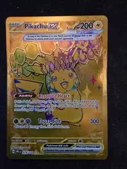 Pokemon TCG Pikachu EX Hyper Rare Card 179/131 Prismatic Evolutions NM/Mint - Image 1