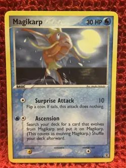 Magikarp RARITY ERROR 67/112 2004 EX FireRed & LeafGreen Pokemon Card TCG - Lp - Image 1