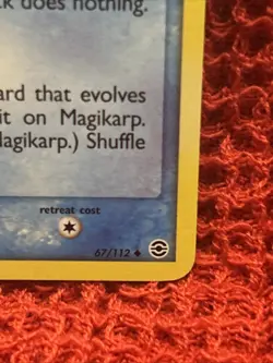 Magikarp RARITY ERROR 67/112 2004 EX FireRed & LeafGreen Pokemon Card TCG - Lp - Image 2