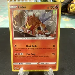 Entei 020/163 Holo Rare Battle Styles Pokemon Holo Near Mint - Image 1