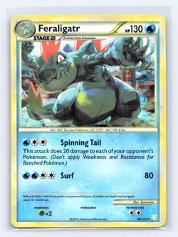 Feraligatr (Cracked Ice Holo) 20/123 Holo Deck Exclusives Pokemon Holo NM - Image 1