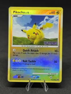 Pokemon Pikachu - [Platinum] 70/100 Burger King Reverse Holo - Image 1