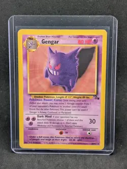 Vintage Pokemon TCG Gengar Fossil Non-Holo Rare + Haunter + Gastly Neo Destiny - Image 3
