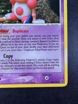 2005 Pokemon Ditto (Mr. Mime) 38/113 Ex Delta Species Non-Holo Regular - Image 5