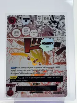 HONESTY IMPACT 2025 ONE PIECE FLAME OF REBELLION RARE MANGA ART OP11-018 Q7107 - Image 1