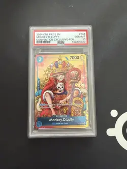 2024 One Piece EN Convention Exclusive Foil #043 Monkey D. Luffy PSA 10 GEM MINT - Image 1