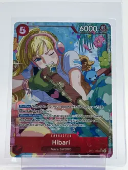HIBARI 2025 ONE PIECE FLAME OF REBELLION SUPER RARE ALT ART OP11-010 Q7107 - Image 1