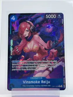 VINSMOKE REIJU 2025 ONE PIECE FLAME OF REBELLION RARE ALT ART OP11-047 Q7107 - Image 1