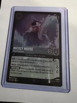 Disney Lorcana Illumineer's Quest 225 Mickey Mouse Playful Sorcerer Rare FOIL - Image 1