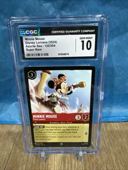 Disney Lorcana- Minnie Mouse, Pirate Lookout- Azurite Sea 120/204 Graded Cgc 10 - Image 1
