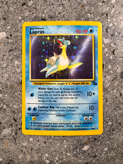 Pokemon TCG Cards Lapras 10/62 Fossil Holo Rare EXC - Image 1