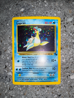 Pokemon TCG Cards Lapras 10/62 Fossil Holo Rare EXC - Image 4