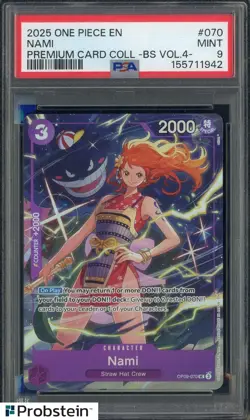 2025 One Piece EN Premium Card Collection Best Selection Vol.4 #070 Nami PSA 9 - Image 1