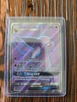 Espeon GX 140/149 FULL ART Ultra Rare Sun & Moon Base Pokemon Card NM ✨ - Image 1