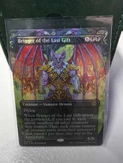MTG Bringer of the Last Gift FOIL Borderless Lost Caverns of Ixalan LCI 0337 NM - Image 1