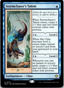 Stormchaser's Talent 75 Rare Bloomburrow Magic: The Gathering Near Mint - Image 1