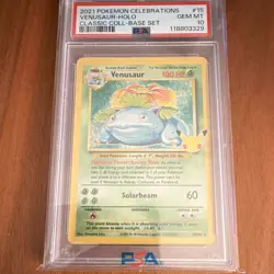 Pokemon Venusaur Classic Collection Holo Celebrations 15/102 PSA 10 2021 - Image 1