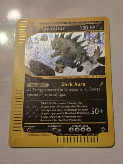Pokemon TCG Expedition Base Set Tyranitar Holo Rare Card 29/165 - Image 2
