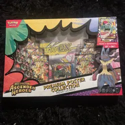 Pokemon Ascended Heroes Mega Lucario Premium Poster Collection Box Sealed New - Image 1