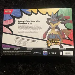 Pokemon Ascended Heroes Mega Lucario Premium Poster Collection Box Sealed New - Image 2