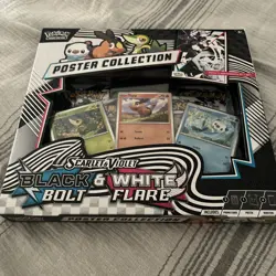 Pokemon Black Bolt And White Flare Unova Poster Collection Box - New Sealed - Image 1