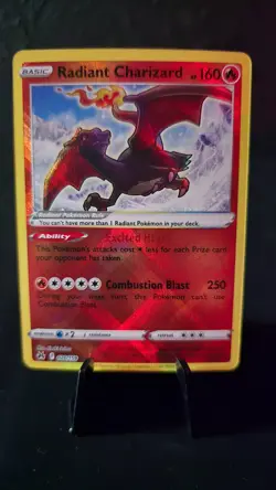 English Pokemon Crown Zenith Radiant Charizard Holo 020/159 NM - Image 1