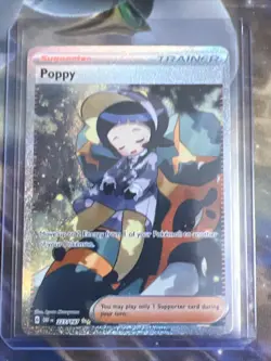 Poppy Full Art 227/197 Illustration Rare Obsidian Flames Pokemon TCG - Image 1