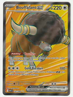 Bouffalant ex 162/086 NM Pokemon TCG Full Art Pokemon White Flare Textured - Image 1