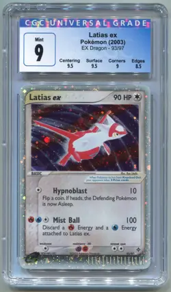Pokemon Latias ex EX Dragon Holo Ultra Rare #93 CGC 9 Mint - Image 1
