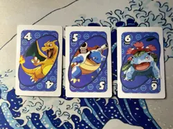 Pokemon 2019 Blue 4 5 6 Charizard Blastoise Venusaur Mattel Playing Card* - Image 1