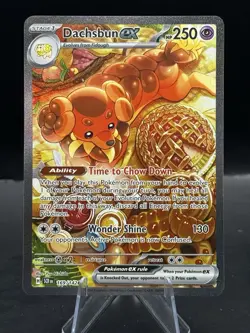 Pokemon TCG Dachsbun EX 169/142 Special Illustration RARE Stellar Crown - Image 1