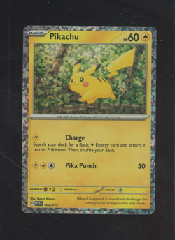 2024 Pokemon M24 EN McDonald's Collection #002 Pikachu Confetti Holo Foil - Image 1