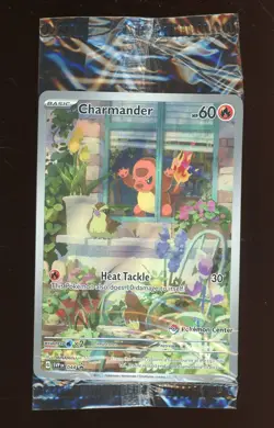 POKEMON CENTER STAMPED Obsidian Flames PC ETB PROMO 044 Charmander SEALED - Image 1