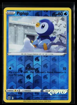 Piplup 035/172 Brilliant Stars Pokemon Reverse Holo NM - Image 1