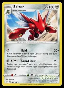 Scizor 128/192 Rebel Clash Pokemon NM - Image 1