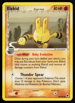 Elekid 48/101 Common Dragon Frontiers Pokemon Lightly Played - Image 1