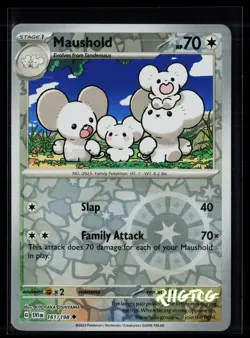 Maushold 161/198 Scarlet & Violet Pokemon Reverse Holo NM - Image 1