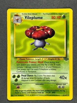 Vileplume 31/64 Base Set Series Jungle RARE 1999 Basic Pokemon TCG Card WOTC NM - Image 1